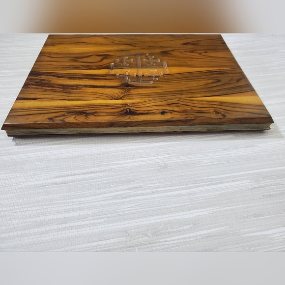 Vintage 1956 Holy Bible Olive Wood Cover King James Jeruslaem Bible - Picture 6 of 16